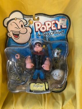 Mezco Popeye Classic Figure New Sealed 2001 Collectible with Accessories